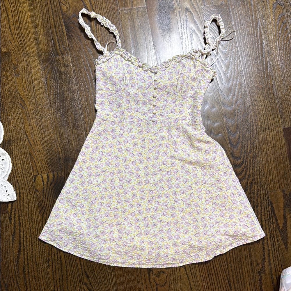 Zara Pastel Floral Smocked Top